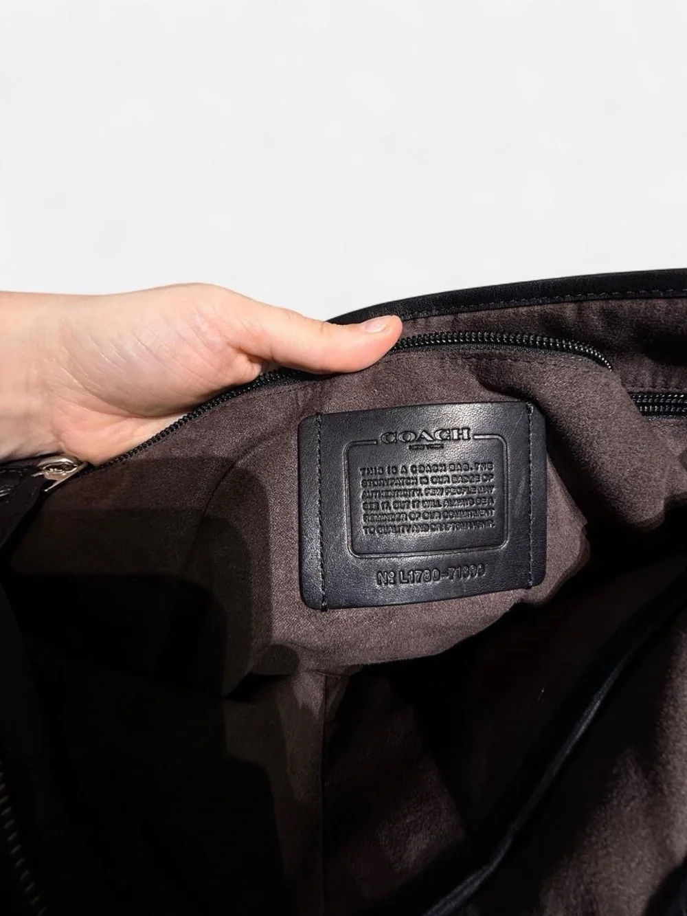 Coach Metropolitan 71899 Black Leather Messenger Bag Briefcase
